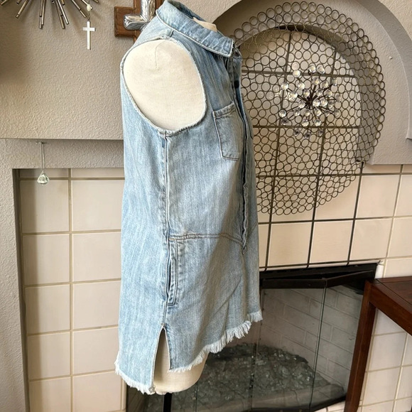 One teaspoon KIDS MINI denim BRAXTON DRESS size 9-10 - Picture 10 of 13